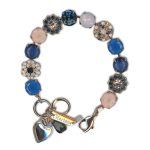 Bracelet by Mariana Woman Classy Blue and Rose Opal Swarovski Crystals - Image 3