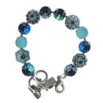 Bracelet by Mariana Woman Sophisticated Sapphire and Opal Swarovski Crystals
