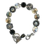 Bracelet by Mariana Woman Exquisite Jet and Moonlight Swarovski Crystals