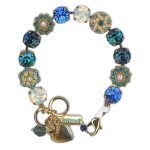 Bracelet by Mariana Woman Alluring Sapphire and Montana Swarovski Crystals