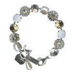 Bracelet by Mariana Woman Timeless Pearl and Opal Swarovski Crystals - Image 2