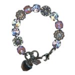 Bracelet by Mariana Woman Lovely Lavender and Moonlight Swarovski Crystals - Image 2