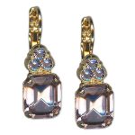 Earrings by Mariana Woman Elegant Amethyst Swarovski Crystals - Image 2