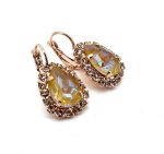 Earrings By Mariana Woman Classy Sun Kissed Sunset and Topaz Swarovski Crystals - Image 3