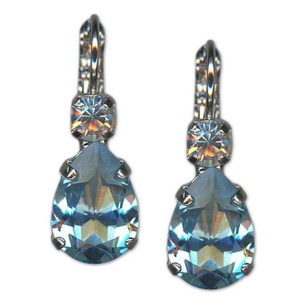 Mariana Earrings Charming Aquamarine Swarovski Crystals Living Dreams and Visions Coll.