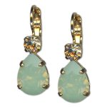 Earrings by Mariana Woman Adorable Opal and Golden Swarovski Crystals