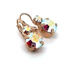 Earrings By Mariana Woman Classic Aurora Borealis Swarovski Crystals - RG - Image 2