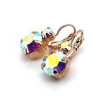 Earrings By Mariana Woman Classic Aurora Borealis Swarovski Crystals - RG