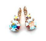 Earrings By Mariana Woman Classic Aurora Borealis Swarovski Crystals - RG - Image 3