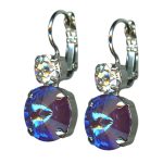 Earrings by Mariana Woman Glamorous Lavender and Clear Swarovski Crystals - Image 3