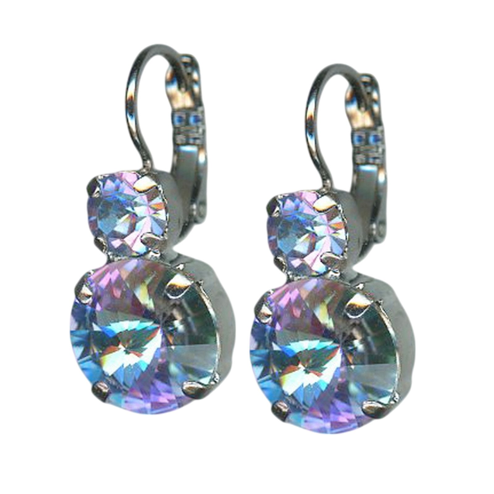E-1037R-30-001VL-RO6 (1) Earrings by Mariana Woman Glitzy Vitral Light Swarovski Crystals - Image 1