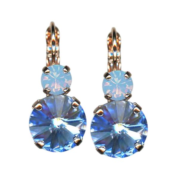 Earrings by Mariana Woman Gorgeous Sapphire and Opal Swarovski Crystals