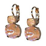 Earrings by Mariana Woman Lovely Peach Swarovski Crystals