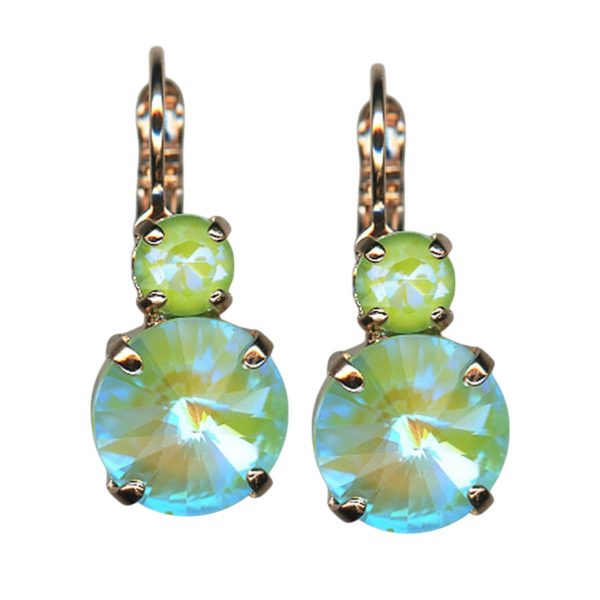 Earrings by Mariana Woman Charming Peridot Delite Swarovski Crystals