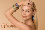Earrings by Mariana Woman Exquisite Sapphire and Tanzanite Swarovski Crystals - Image 3