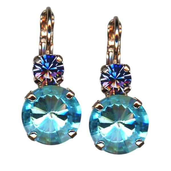 Earrings by Mariana Adorable Turquoise and Tanzanite Swarovski Crystals