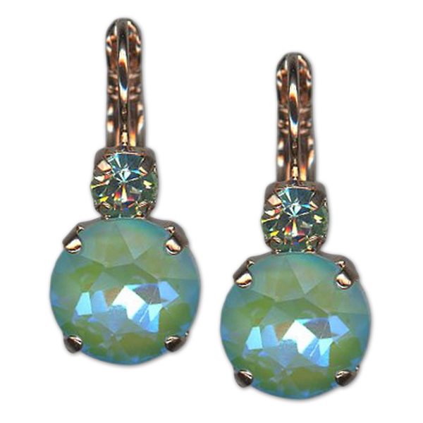 Earrings by Mariana Woman Gorgeous Peridot Swarovski Crystals