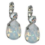 Earrings by Mariana Woman Timeless Opal and Clear Swarovski Crystals