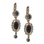 Earrings by Mariana Woman Elegant Black Diamond and AB Swarovski Crystals - Image 2