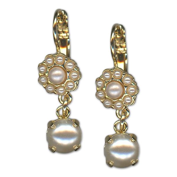 Earrings by Mariana Woman Lovely Pearl Swarovski Crystals