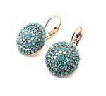 Earrings By Mariana Woman Classic Pacific Opal and Mint Green Swarovski Crystals