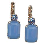 Earrings by Mariana Woman Gorgeous Sapphire and Opal Swarovski Crystals - Image 3