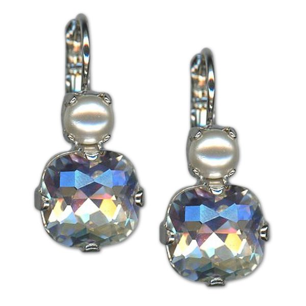 Earrings by Mariana Woman Elegant Pearl and Moonlight Swarovski Crystals