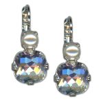 Earrings by Mariana Woman Elegant Pearl and Moonlight Swarovski Crystals - Image 2