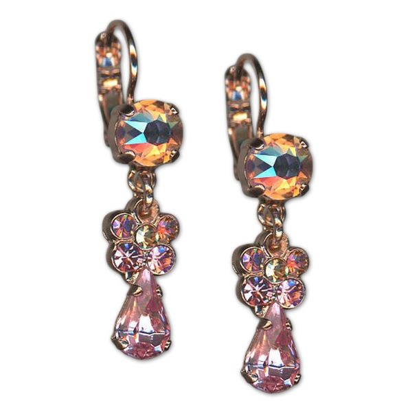 Earrings by Mariana Woman Lovely Rose Swarovski Crystals