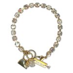 Bracelet by Mariana Woman Timeless Pearl and Clear Swarovski Crystals - Image 3