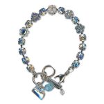 Bracelet by Mariana Woman Gorgeous Aquamarine and Moonlight Swarovski Crystals - Image 3