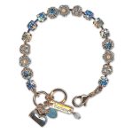 Bracelet by Mariana Woman Adorable Sapphire and Pearl Swarovski Crystals - Image 3