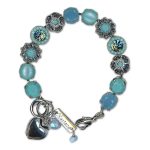 Bracelet by Mariana Woman Gorgeous Turquoise and Montana Swarovski Crystals