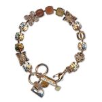 Bracelet by Mariana Woman Exquisite Agate Mineral and Opal Swarovski Crystals - Image 2