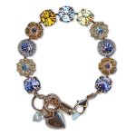 Bracelet by Mariana Woman Alluring Topaz and Tanzanite Swarovski Crystals - Image 2