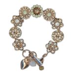Bracelet by Mariana Woman Floral Chrysolite Swarovski Crystals - Image 2