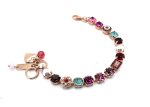 Bracelet By Mariana Woman Lovely Fuchsia and Amethyst Swarovski Crystals - Image 3