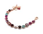 Bracelet By Mariana Woman Lovely Fuchsia and Amethyst Swarovski Crystals - Image 2