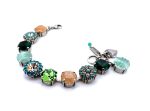 Bracelet By Mariana Woman Elegant Erinite and Rose Swarovski Crystals - Image 2