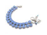Bracelet by Mariana Woman Two-Tier Blue Opal Swarovski Crystals