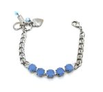 Bracelet By Mariana Woman Charming Blue Opal Swarovski Crystals