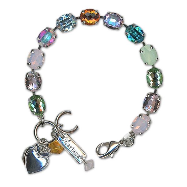 Bracelet by Mariana Woman Precious Topaz and Zircon Swarovski Crystals