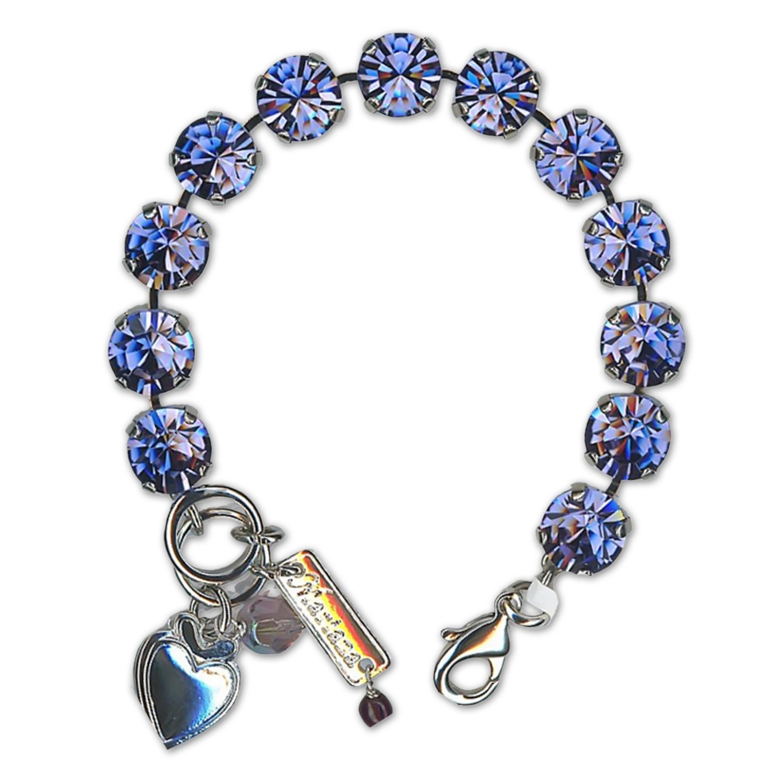 B-4445-1-539539-RO (1) Bracelet by Mariana Woman Elegant Tanzanite Swarovski Crystals - Image 1
