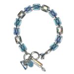 Bracelet by Mariana Woman Adorable Aquamarine and Clear Swarovski Crystals - Image 3