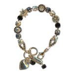 Bracelet by Mariana Woman Elegant Jet and Moonlight Swarovski Crystals - Image 2