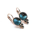 Earrings By Mariana Woman Beautiful Aqua and Light Sapphire Swarovski Crystals - Image 4