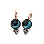 Earrings By Mariana Woman Beautiful Aqua and Light Sapphire Swarovski Crystals