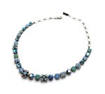 Necklace By Mariana Perfect Sapphire and Air Blue Opal Swarovski Crystals - Image 2