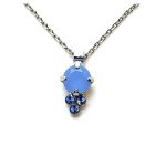 Necklace Pendant by Mariana Woman Adorable Opal and Sapphire Swarovski Crystals