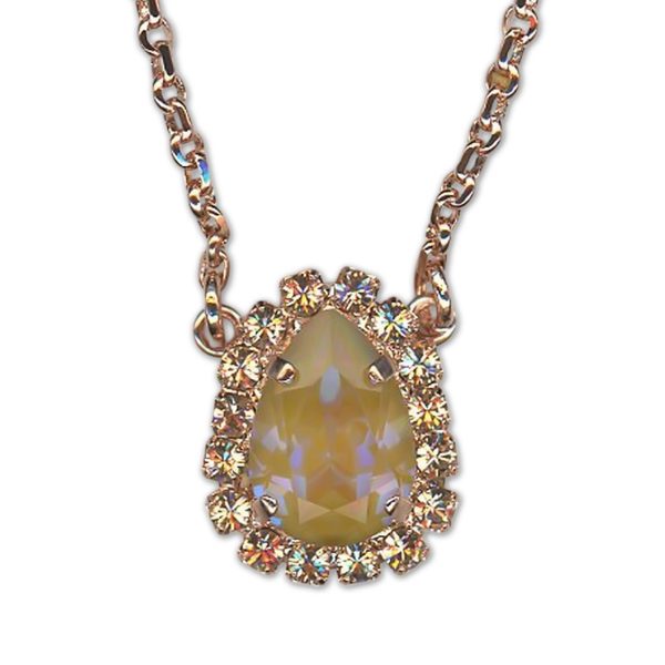Necklace Pendant by Mariana Woman Alluring Horizon and Peach Swarovski Crystals